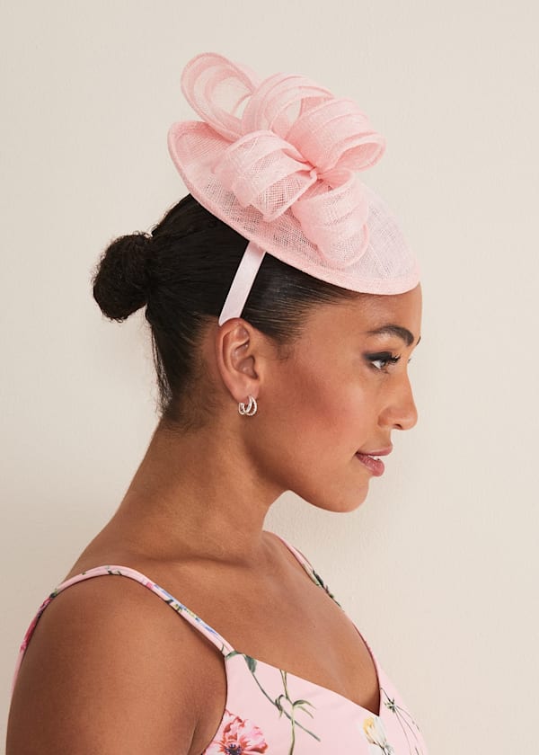 Pink Bow Fascinator