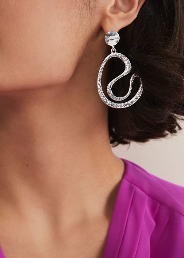 Silver Drop Earrings