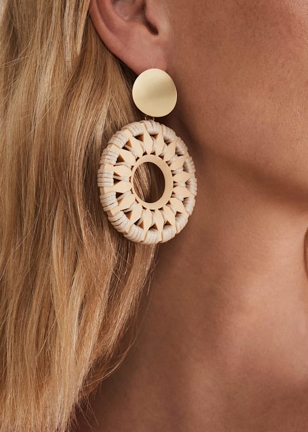 Pattern Drop Earrings