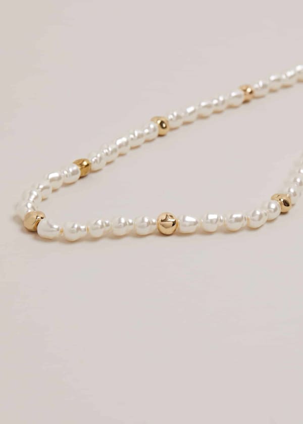 Pearl And Bead Necklace