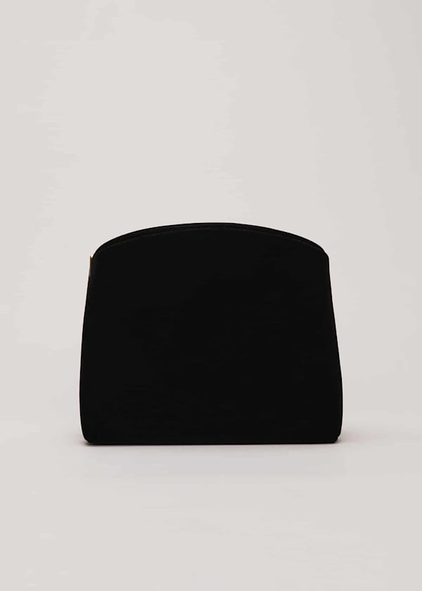 Black Velvet Clutch Bag