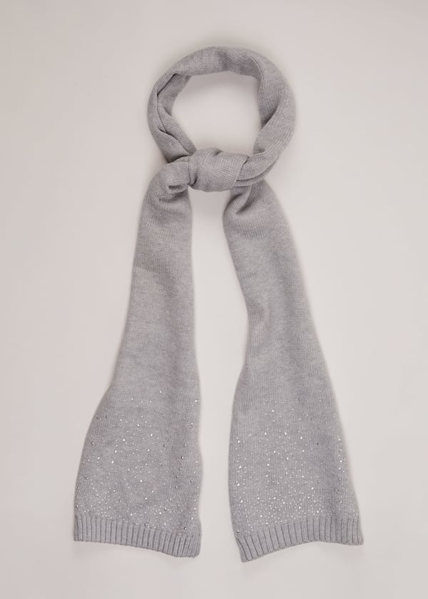 Grey Sparkly Scarf