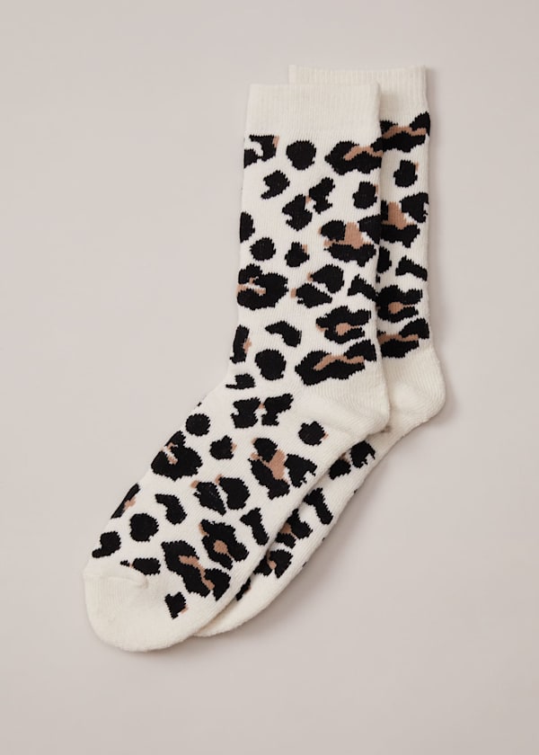 Leopard Print Ankle Socks