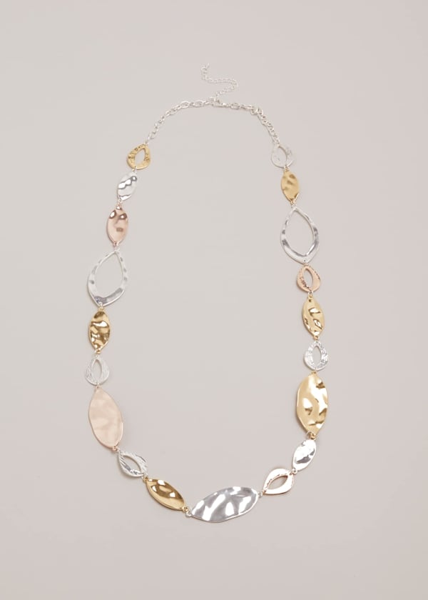 Gold And Silver Link Necklace