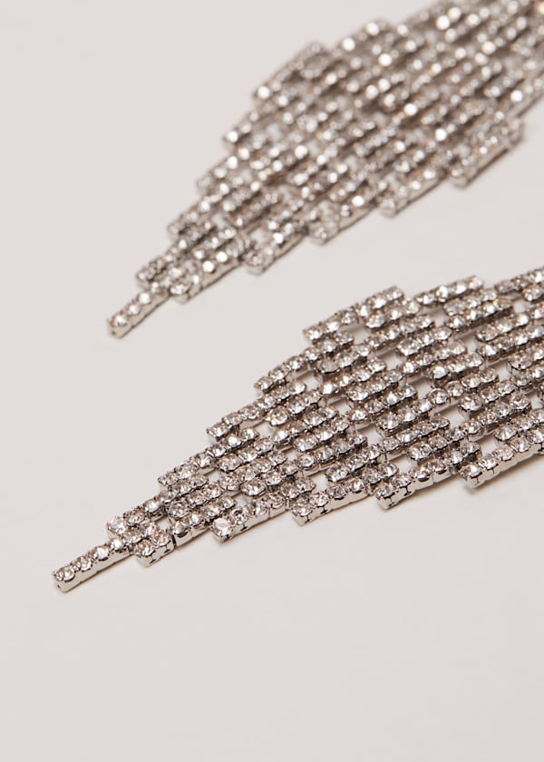 Oversized Stone Drop Earrings