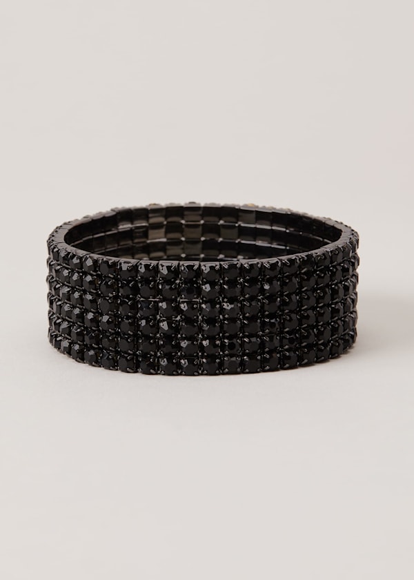 Black sparkly bracelet deals