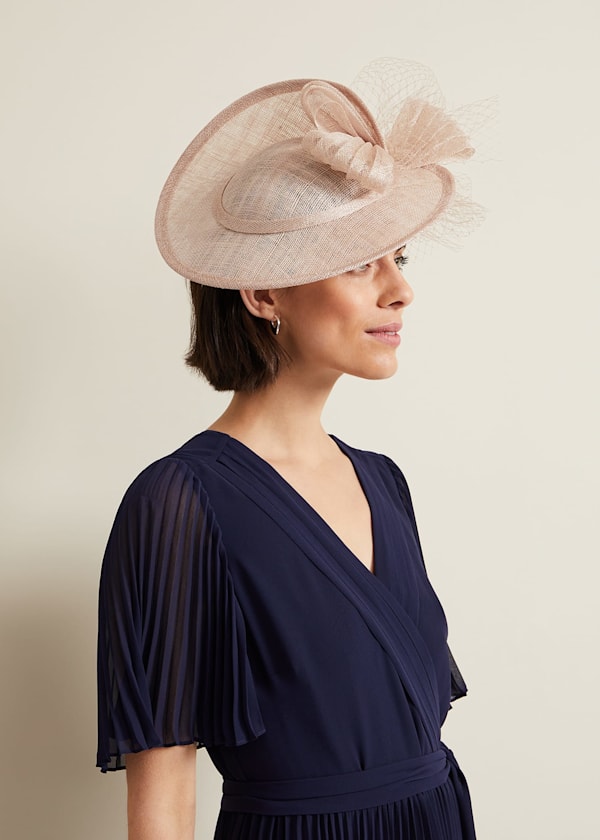 Bow Twist Back Disc Fascinator