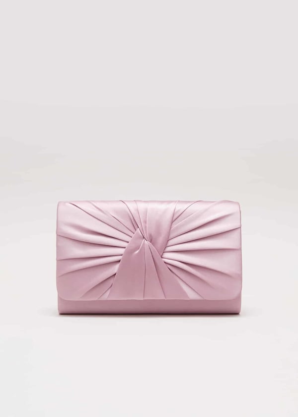 Satin Twist Clutch