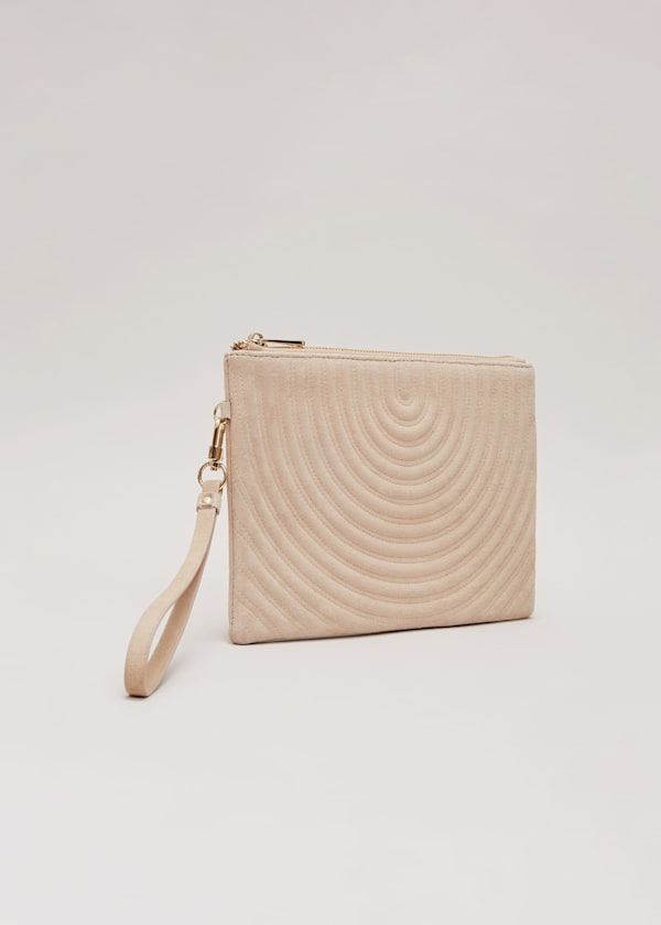 Stitch Detail Clutch Bag