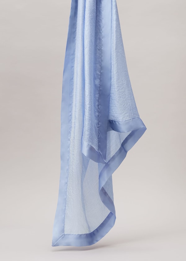 Satin Trim Scarf
