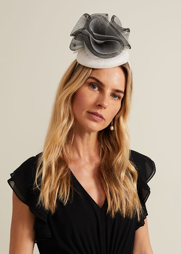 Ruffle Pillbox Fascinator