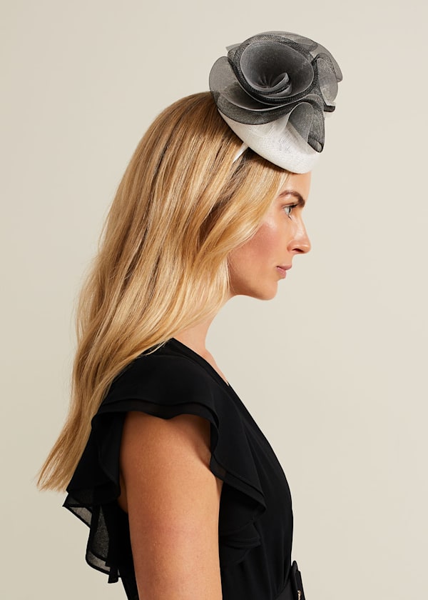 Ruffle Pillbox Fascinator