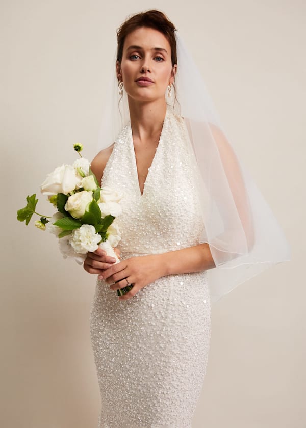 Long Double Tier Veil