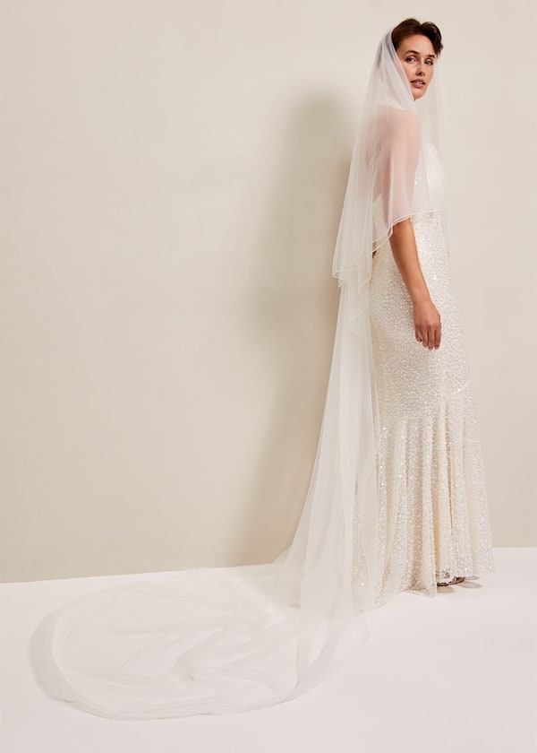 Long Double Tier Veil