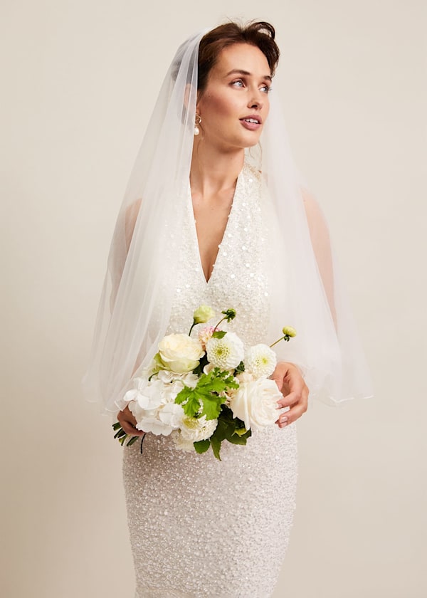 Short Double Tier Veil