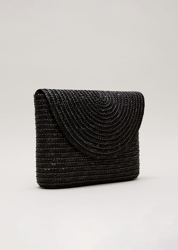 Oversized Straw Clutch Bag