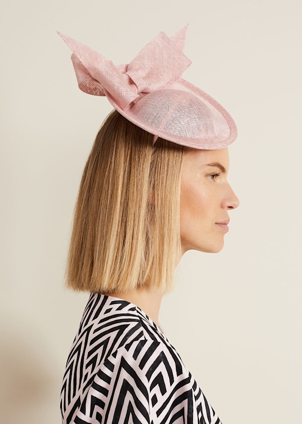 Double Bow Mini Disc Fascinator