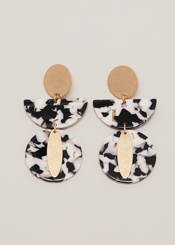 Resin Shape Drop Earring