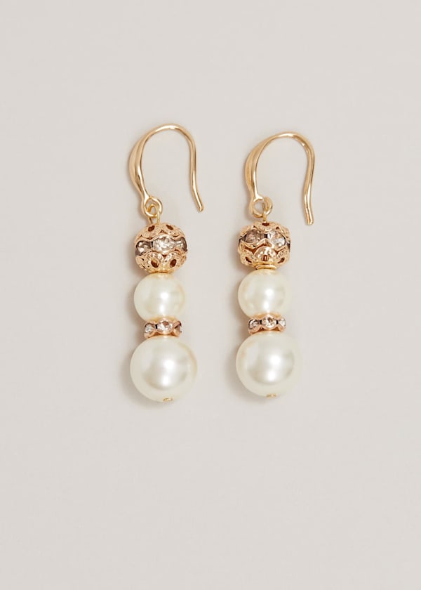 Bead And Pearl Earring