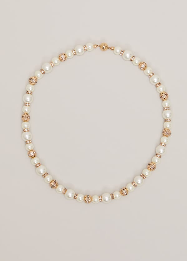 Bead And Pearl Necklace