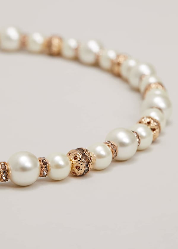 Bead And Pearl Necklace