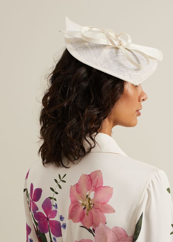 Silk Bow Twist Disc Fascinator