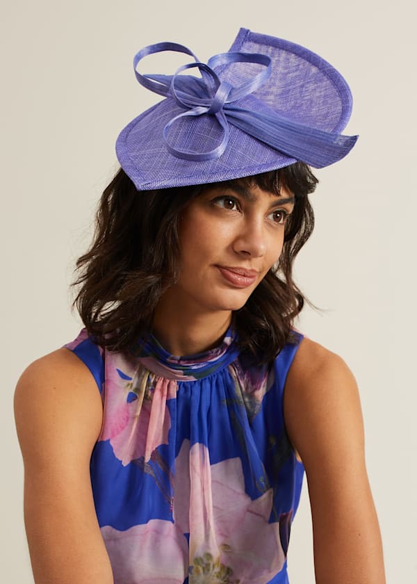 Silk Bow Twist Disc Fascinator