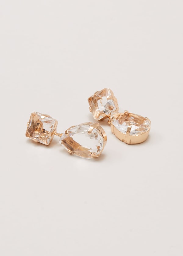 Stone Teardrop Earrings
