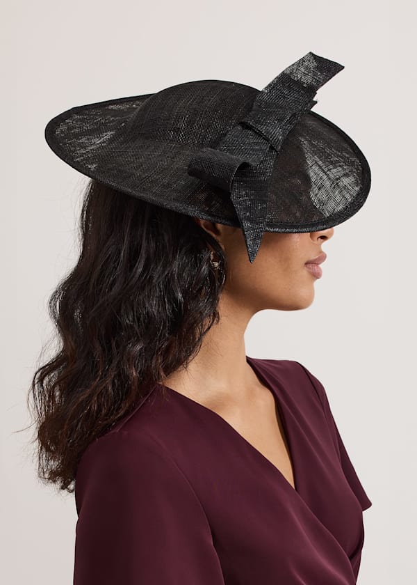 Black Flat Bow Midi Disc