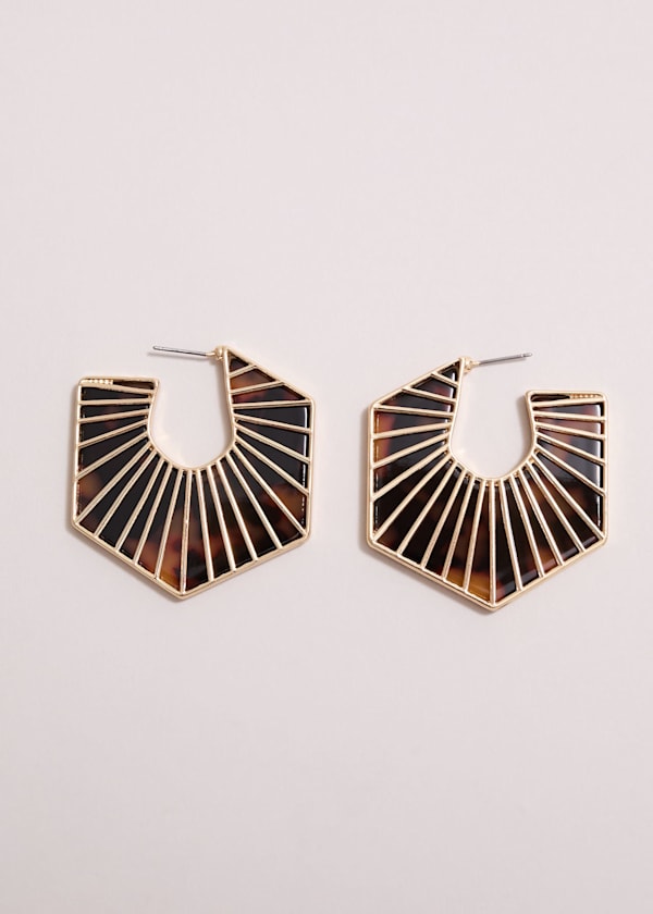 Tort Large Hoop Earrings