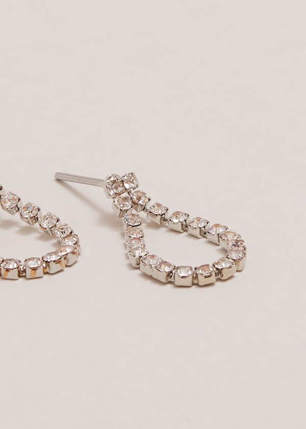 Sparkle Stone Teardrop Earrings
