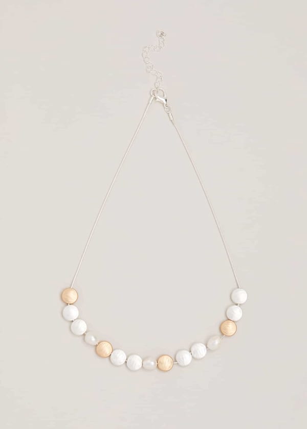 Beaded And Pearl Necklace