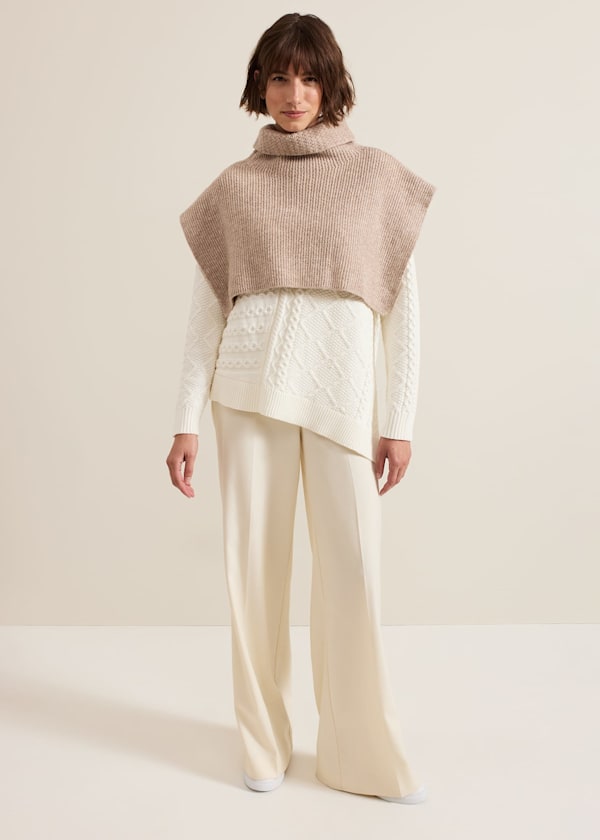 Camel Knitted Vest