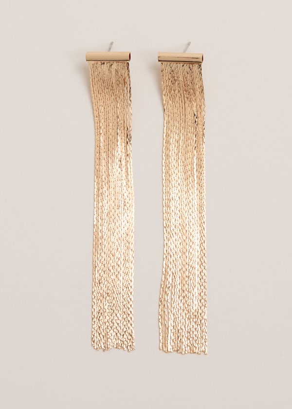 Gold Shoulder Duster Drop Earring