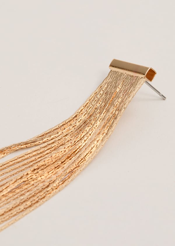 Gold Shoulder Duster Drop Earring