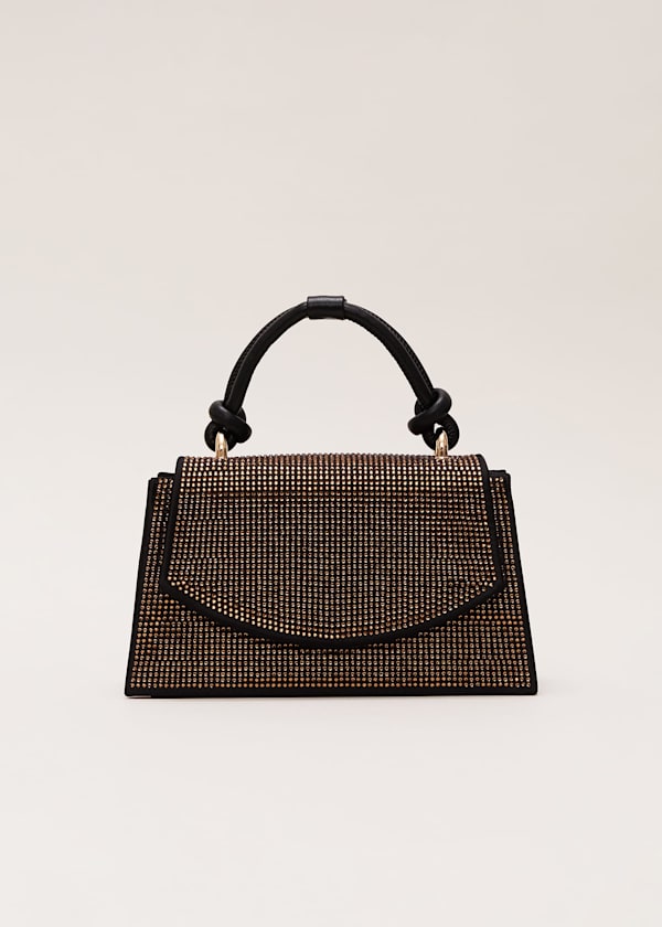 Gold Embellished Mini Tote