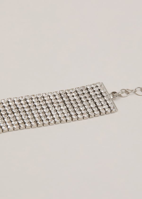 Silver Chainmail Sparkle Bracelet