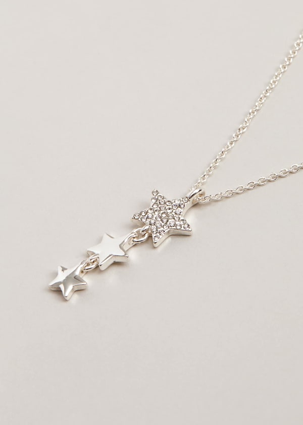 Silver Plated Star Necklace