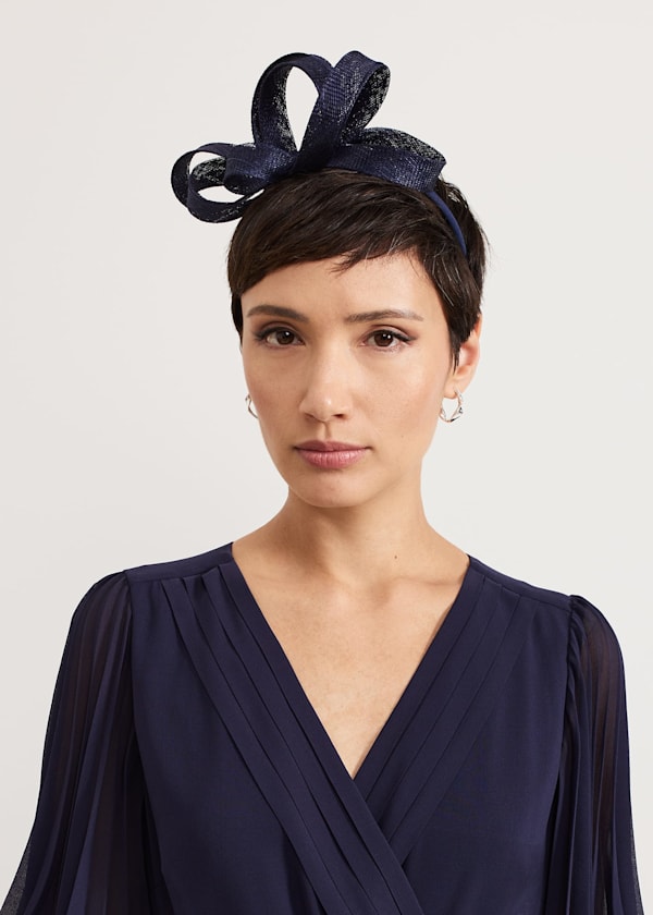 Navy Twist Headband