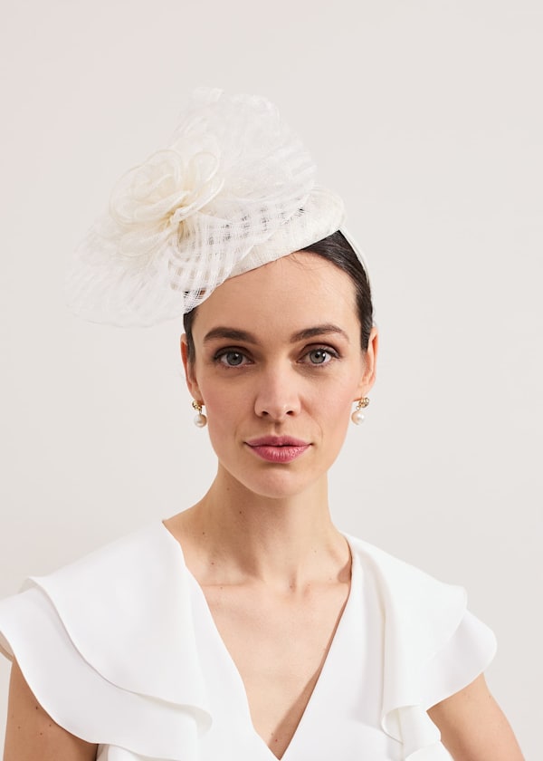 Flower Pillbox Fascinator