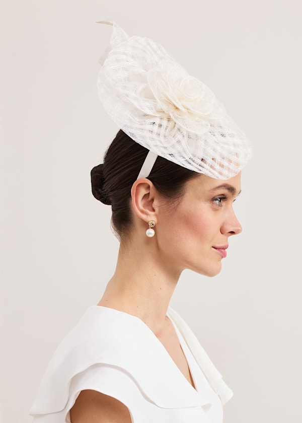 Flower Pillbox Fascinator