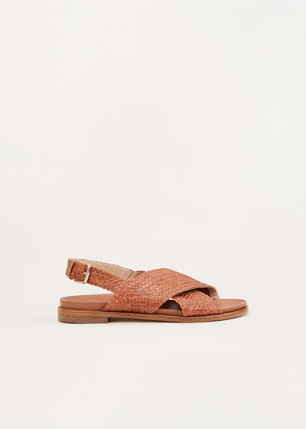 Elle Leather Crossover Sandals
