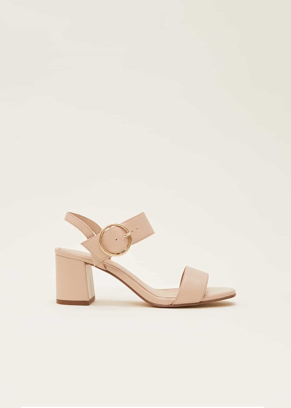 Leather Buckle Sandals