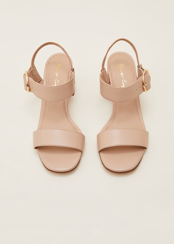 Leather Buckle Sandals