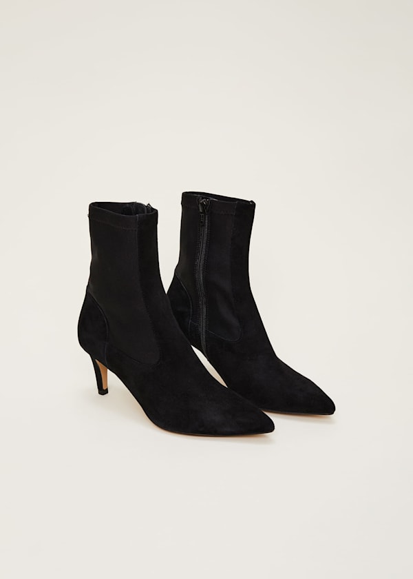 Suede Sock Boots
