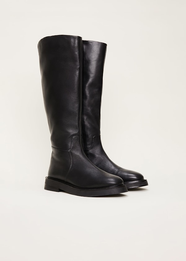 Flat Knee High Boot