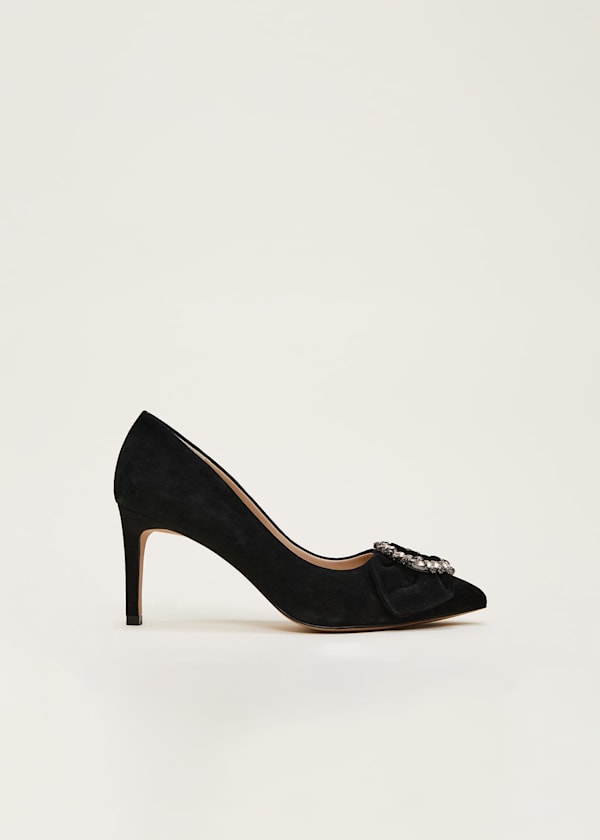 Jewel Front Bow Court Shoe