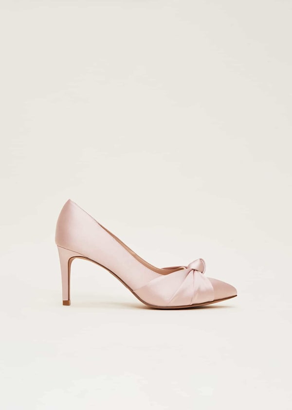 Satin Knot Front Court Shoe