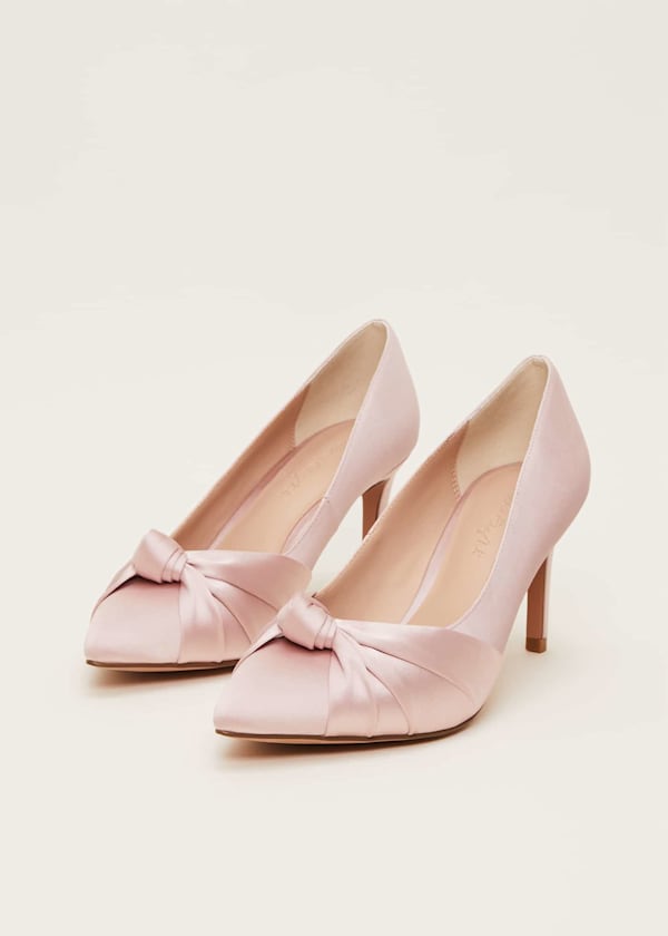 Satin Knot Front Court Shoe