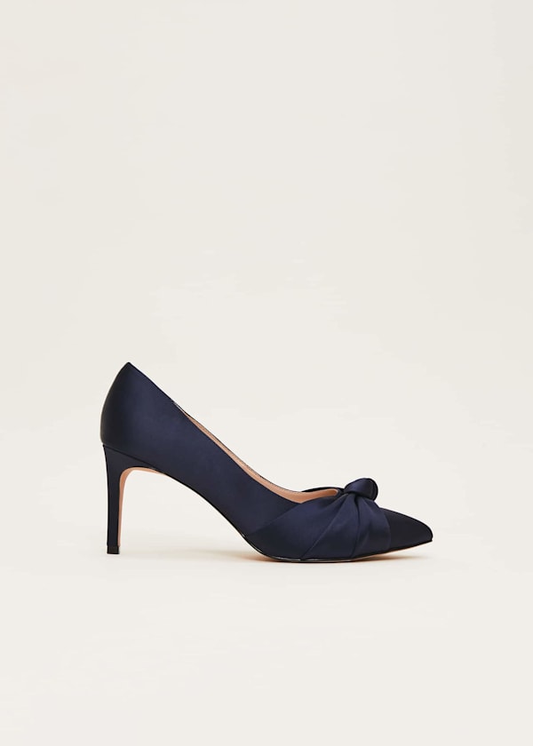 Satin Knot Front Court Shoe